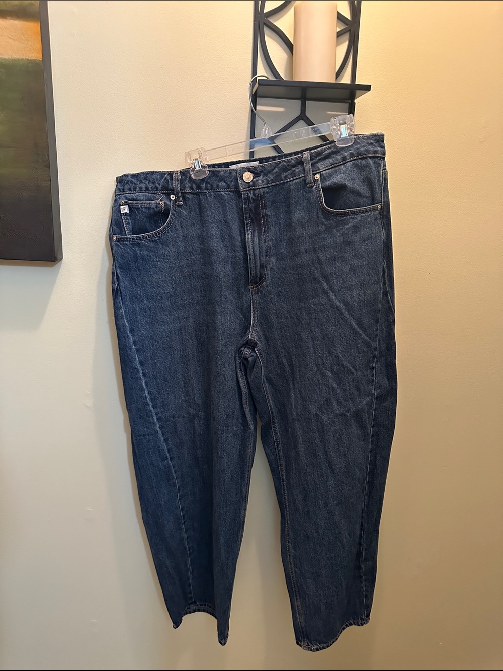7 For All Mankind Dark Blue Boyfriend Jeans